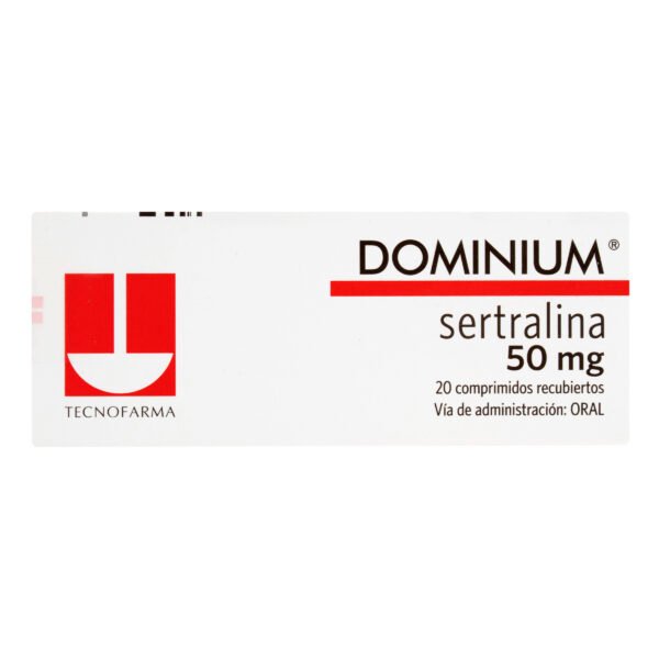 DOMINIUM 50 MG - SERTRALINA CAJA X 20 CAPS
