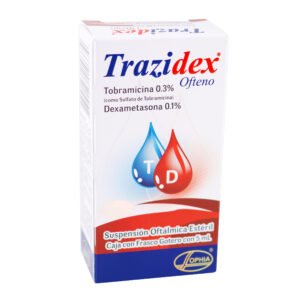 TRAZIDEX OFTENO - TOBRAMICINA-DEXAMETASONA FCO X 5 ML