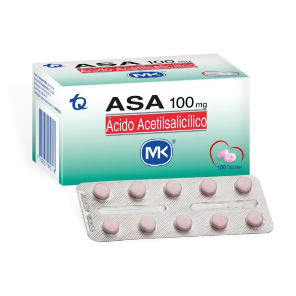 ASA 100 MG - ACETILSALICILICO ACIDO* BLISTER X 10 TBS