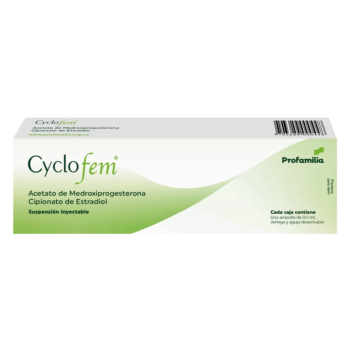 CYCLOFEM – MEDROXIPROGESTERONA-CIPIONATO ESTRADIOL  —  1 AMPOLLA